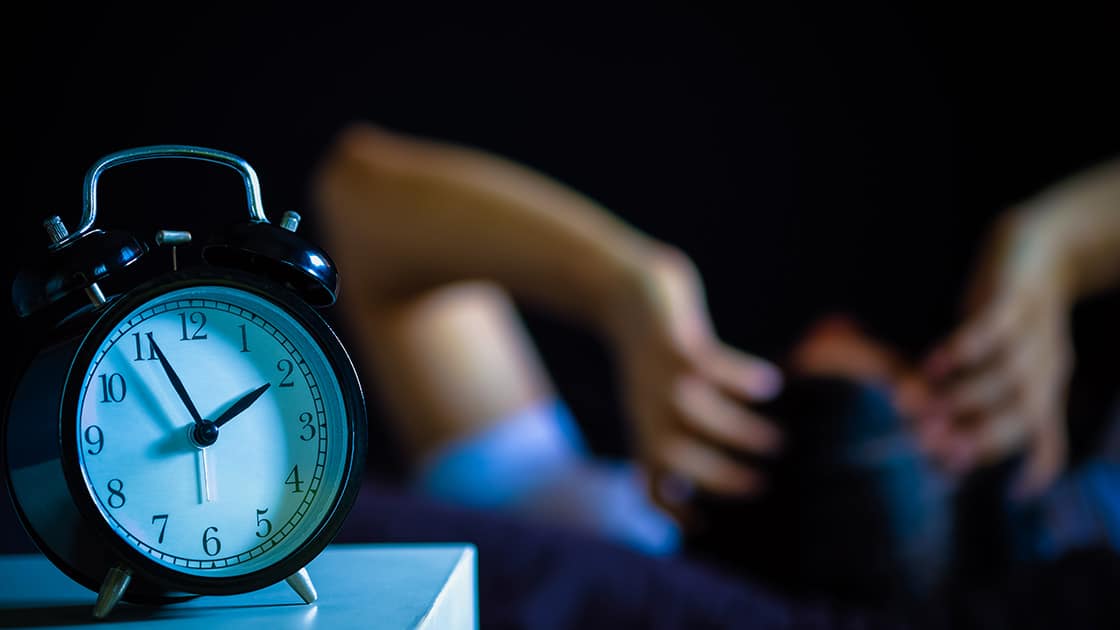 Person Having Trouble Sleeping